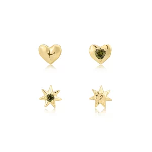 The Molten Heart Studs Set